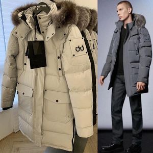 Chaqueta de plumón para hombre de Canadá Abrigos de piel real para mujer Mujer canadiense 06 Estilo Piel blanca y negra Chaqueta de plumón de pato blanco Invierno Caliente D6OQ #