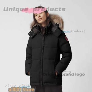 Canada Men's Down Parkas Highs Quality Womens Coat Designer Gooses Fashion Winter Mens Mentes Veste de luxe Plaid Classic Warm Fur Collar Top XS-2XL 989