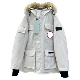 Canada Puffer Jackets Hommes Designer Coupe-vent extérieur Vêtements d'extérieur à capuche Fourrure Manteau Doudoune Manteau Hiver oie Parka Doudoune Vêtements d'alpinisme