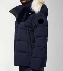 Canadá Puffer Chaquetas Hombres Diseñador Real Coyote Fur Outdoor Wyndham Windbreaker Jassen Prendas de abrigo con capucha Fourrure Manteau Down Jacket Coat V23