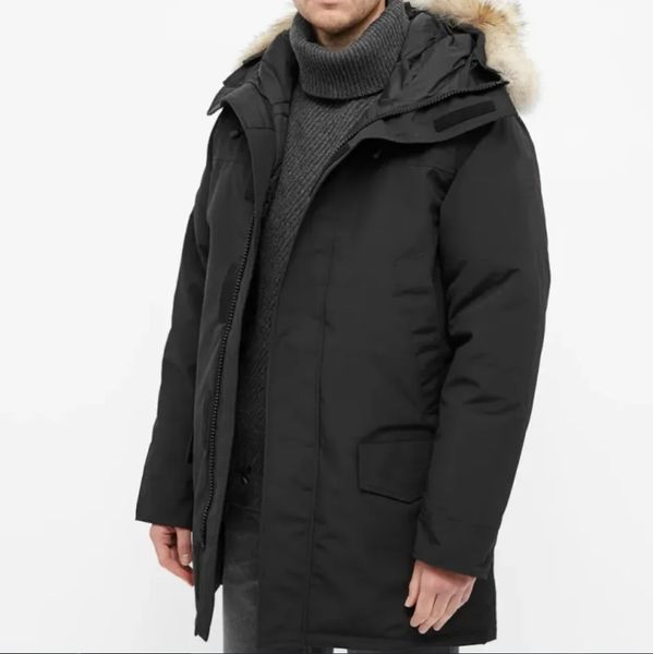 Canada Puffer Jackets Hommes Designer Real Wolf Fur Outdoor Wyndham Coupe-vent Jassen Vêtements d'extérieur à capuche Fourrure Manteau Down Manteau Hiver Parka Doudoune Goode