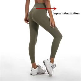 Canada Yoga Merk Vrouwen Klassieke Versies Soft Naked-Feel Atletische Fitness Leggings Vrouwen Rekbare Hoge Taille Gym Sport Panty Yo236W