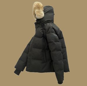 Canadaian Puffer Jackets herenontwerper Echte coyote fur buiten Wyndham Windscheper Jassen Outerwear Hooded Fourrure Manteau Down Jacket Coat Hiver Parka Doudoune