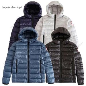 Canada Goosejacket Parkas de plumón para hombre, chaleco de invierno, chaquetas hinchadas de algodón de lujo, abrigo con capucha Crofton de alta calidad, rompevientos para parejas engrosadas 8870 ganso