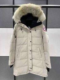 Canadese Designer Goose Versione di media lunghezza Piumino Piumino da donna Piumino Parka Inverno Spessa Cappotti caldi Donna Antivento Streetwear476