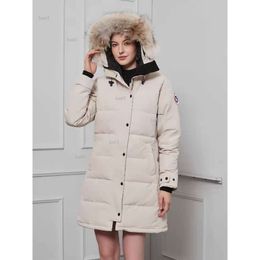 Designer canadien Goose Version mi-longue Puffer Down Veste Femme Down Parkas Hiver Épais Manteaux Chauds Femmes Coupe-Vent Streetwear 16