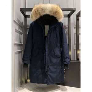 Canadese ontwerper ganzen halflange versie puffer donsjack donsparka's winter dikke warme jassen dames winddicht streetwear491