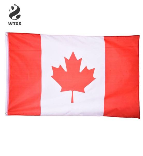 Bandera canadiense 90150 cm para el juego de fútbol Actividad Desfile Festival Celebración Decoración del hogar Decoración Banderas nacionales de Canadá 2318642