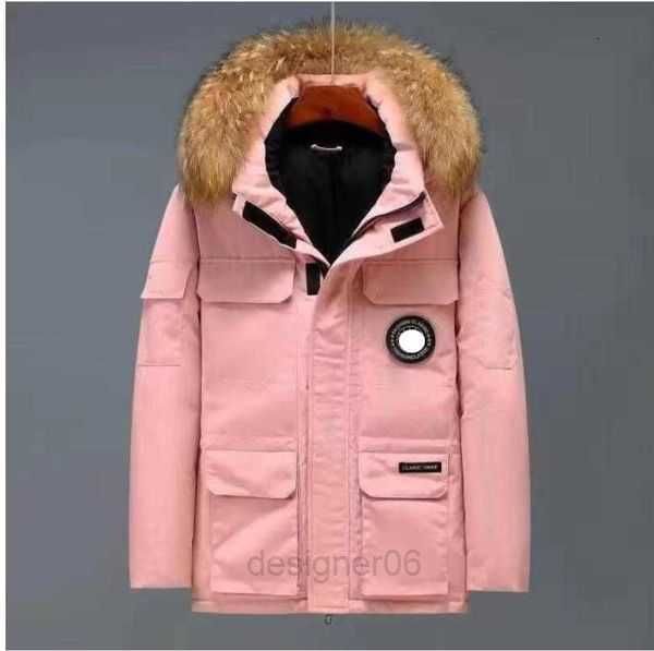 Manteau d'hiver Canadian Goose épais et chaud pour hommes, parkas, vêtements de travail, veste d'extérieur épaisse, mode gardant le couple en direct, manteau de diffusion387 49XFM