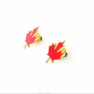 Canadese Maple Leaf embleem culturele goederen Maple Leaf patroon metalen lak broche, pak vlinderknop mini-broches
