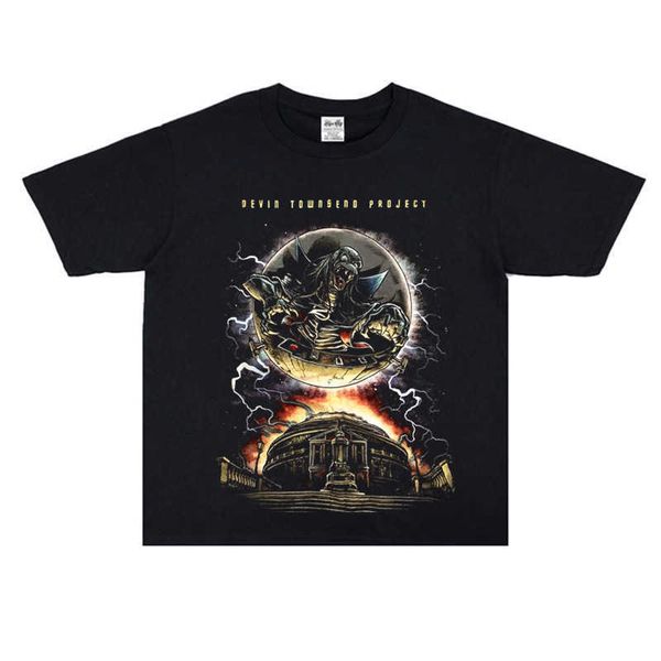 Camiseta de manga corta para hombre y mujer, camiseta canadiense de Rock Devin Townsend Project Band