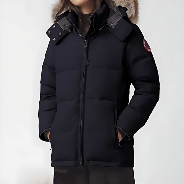 Chaquetas de plumón para mujer canadienses gansos damas Canadá invierno cálido abrigo acolchado al aire libre parkas con capucha chaqueta de plumón de ganso de moda prendas de vestir exteriores clásicas de lujo gruesas