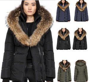 Canadian Women039s Brand Mac F4 Adali Raccoon Fur Fur Collar Women039s Down Parker Coat Down Veste pour femmes Outdoor 209141697