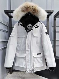 Canda Goose Jacket Designer canadien Mens Down Femmes Parkas Hiver Épais Manteaux Chauds Coupe-Vent Lettres Streetwear Causal Survêtement 5 K3EB