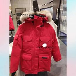 Canda Goose Jack donsparka's voor heren Mackages Pufferjack heren Zwart Crofton Lichtgewicht designerjas Gerecycled nylon-ripstop Goose Jacket met capuchon 664