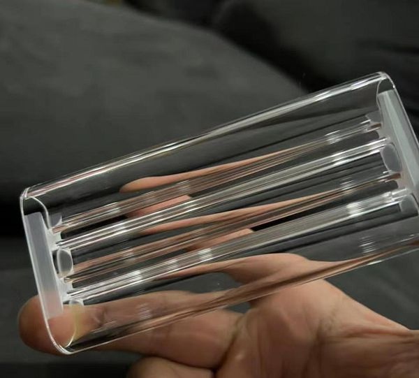 Tube d'écoulement laser à quartz à triple alésage Candela, pièces transparentes claires