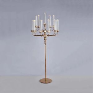 Candélabres 15 têtes 155 cm de hauteur DIY Mariage grand evnet Table Centre de Table De Luxe Candélabre or Bougeoirs En Métal Pour La Décoration De La Maison