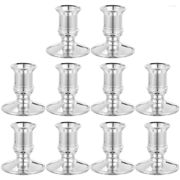 Bougeoirs 10 PCS Table électronique Bougies Porte-intérieur Plastique Tobe à tobas