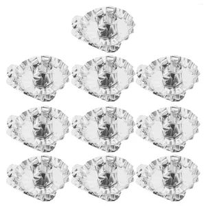 Bougeoirs 10 pièces pour arbre de noël bougies en métal Clips ornements fer beaux bougeoirs chandelier