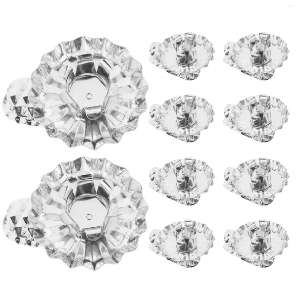 Bougeoirs 10 pièces support pince en métal arbre de noël Clips décorations tasse bâtons support fer chandelier beaux bougeoirs