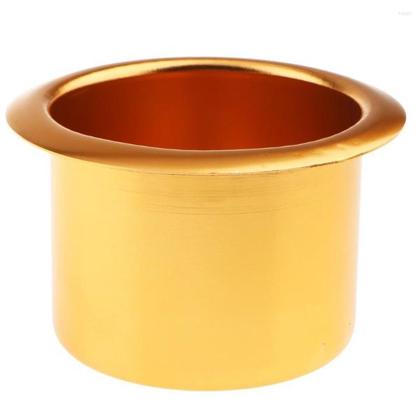 Bougeoirs 10pcs doré porte-gobelet support dispositif de protection contre les gouttes en aluminium pour empêcher les gouttes de cire