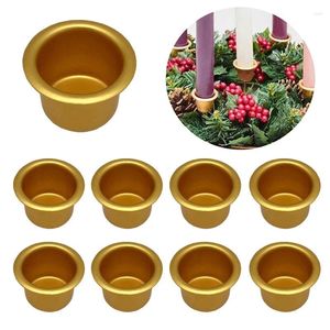 Bandlers 10pcs mini-tasse ronde en or Silver DIY CHANGUELLES MAISONS CONTUSTER CONTENEUR ACCESSOIR