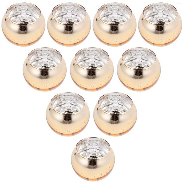 Bougeoirs 12 pièces boule support en verre décorations pour Halloween pot thé lumière votive photophore vide tasse décorations