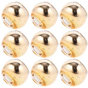 Bandlers 12 PCS Ball Glass Holder Deguisment Halloween Tea Light Decortations Votive Bougies Vide Casse
