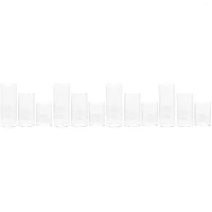 Bandlers 12 pcs porte-greffe de table de verre de petit pilier de pilier