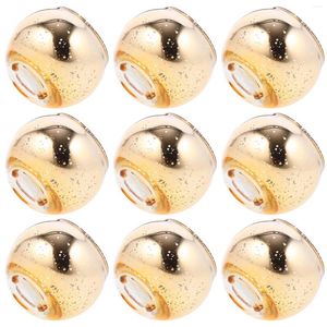 Bougeoirs 12 pcs Jar Ball Glass Solder Soja Cire de soja Coup de centre Casse vide