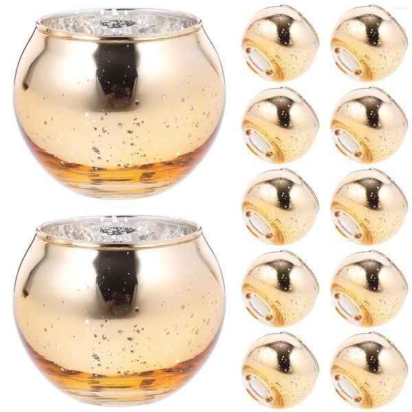 Bougeoirs 12 pièces Spot boule porte-verre bougies de cire de soja pièce maîtresse conteneur