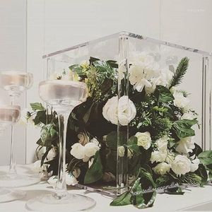 Kaarsenhouders 12 stcs) Crystal Acryl Cake Stands Flower Stand voor bruiloft Yudao1495