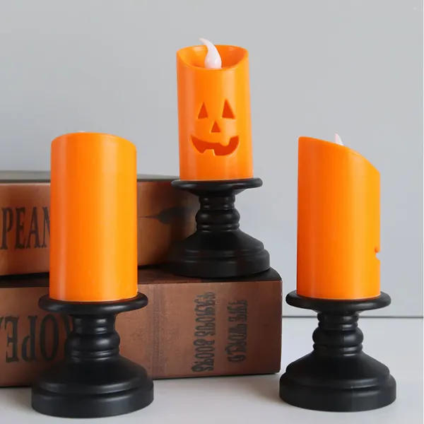 Bandlers 12pcs LED Halloween Pumpkin Ghost Lantern Lamp Diy Hanging Light Decoration for Home Horror Props Kids Toy