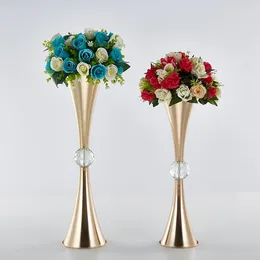 Bandlers 15pcs) Vases en acrylique Vase Vase Vase Wedding Centerpiece Event Road Road Flower Rack Flower pour la maison El Party Decoration 0067