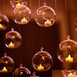 Bougeoirs 1pc 60mm suspendu photophore verre globes terrarium mariage chandelier vase maison auberge bar décoration livraison directe dhadp