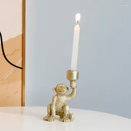 Partes de velas 1 PC creative Monkey Style Candlestick Simple Wedding Decoration Bar Party Room Home
