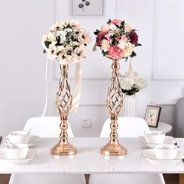 Bandlers 1PC Metal Flower Arrangement Metal Flower Holder Stand pour la fête de mariage Dîner Centropiece Event Restaurant décorat