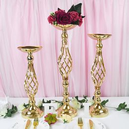 Candelabros 1pc Candelabro de boda Signo en la mesa principal Decoración de la ventana Guía de decoración de masa frita Suministros de decoración