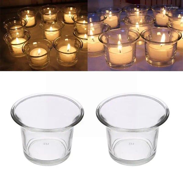 Bandlers 1pcs Porte-verre de haute qualité Small Clear Decoration Light Wedding Party