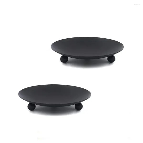 Bougettes 2 PCS Base de soutien aux chandeliers Base à domicile Plateau de décoration de style américain pour salle à manger domestique El