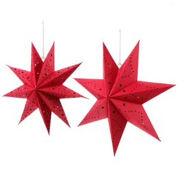 Bandlers 2 pcs décorations de papier de lanterne de Noël ornements ménage lanternes origami décorche la teinte de plafond