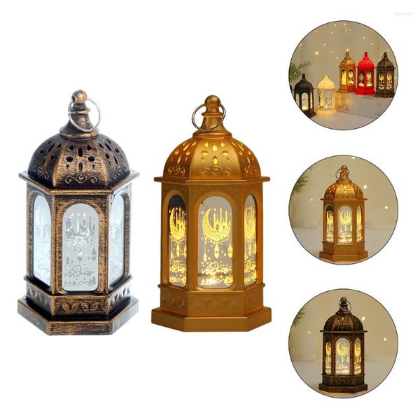 Bougeoirs 2 pièces Ramadan lanternes maison lampe décor bureau Eid Vintage Chic ornement Style cage à oiseaux décorations de fête décoratives