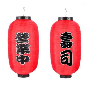 Bandlers 2 PCS Sushi Store Lantern Outdoor Red Lanterns Restaurant Décorations intérieures traditionnelles Décoro à l'épreuve d'étanchéité