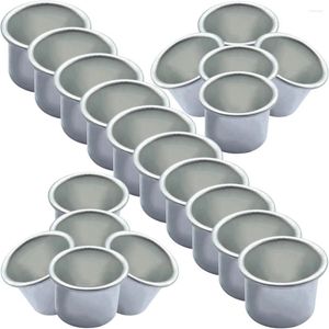 Bandlers 20 PCS Christmas Ornement Cup Alloy Holder Party Small Display Tealight vide