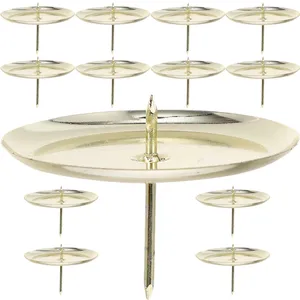 Bougeoirs 20 pièces support thé lumière décoration table base fer chandelier salle à manger moderne tasse en métal