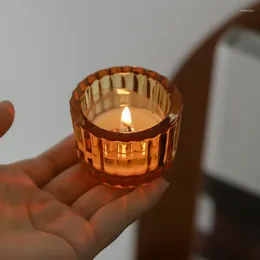 Bandlers 20 pcs Votive Tea Light for Floating Centresces Tables Glass Glass Clear mignon Mini Mini Ribbed Birthday Decor