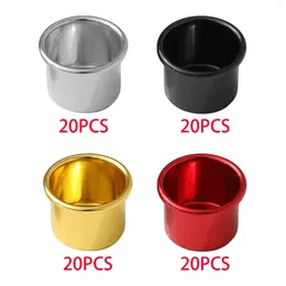 Bandlers 20 pièces tasse en métal que le chandelier empêche les cires qui dégoulinaient le porte-bol à chandelle pour la salle à manger à la maison