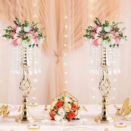 Kandelaars 2023 Candlestick Wedding Centerpieces Tealight Holder Party Feest Birthday Dinertafel Decor voor tafels Flower Vaas