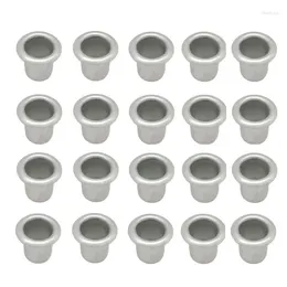 Kandelaars 20 Stuks 9.8mm Cups Home Decoratieve Aluminium Kandelaar Houder Voorkomt Wax Druipen Voor DIY Lamp Maken Containers