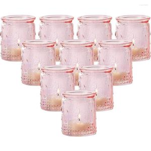 Kandelhouders 24 -stks Tea Light Holder Party Party Vintage Glass Tealight Votief Kaarsen voor trouwtafel Decoratie Verjaardag